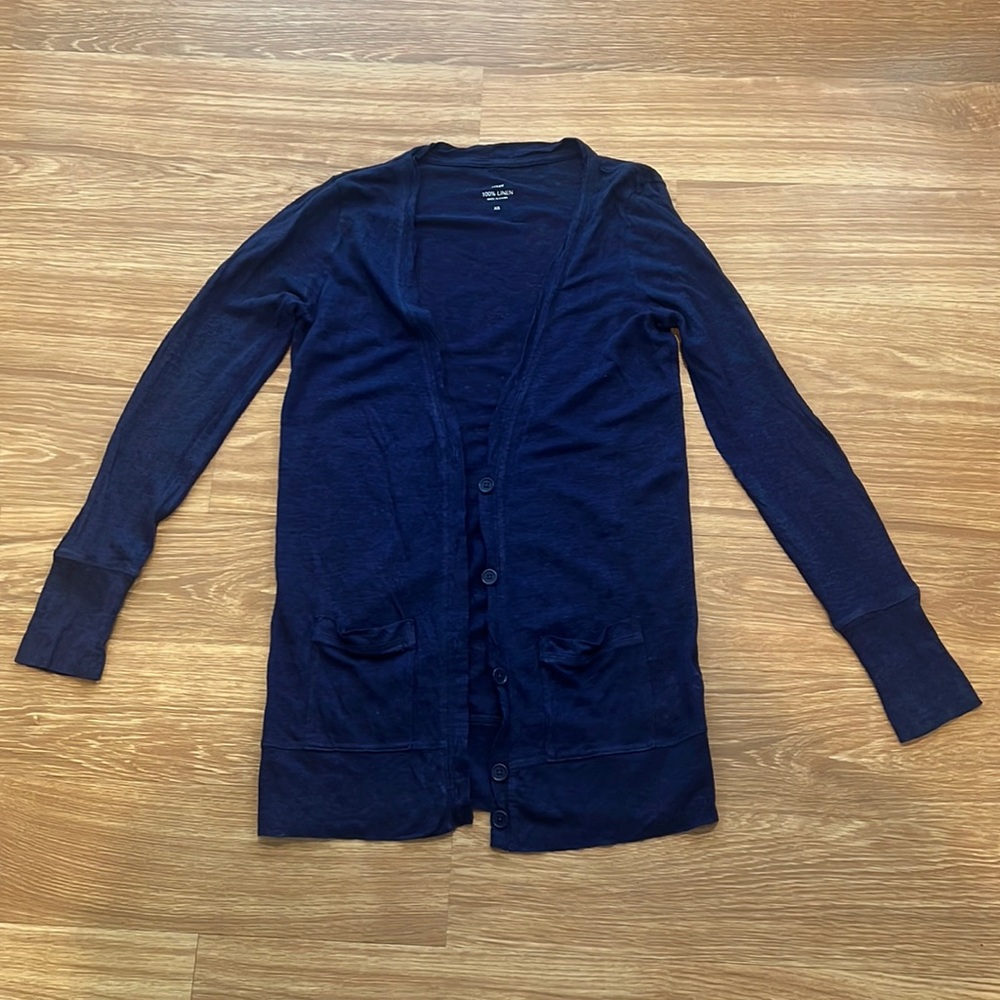 J.Crew linen cardigan